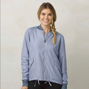 PRANA CENTER JACKET FAIRHOPE BLUE YOGA